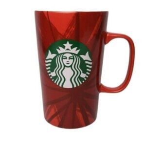 Starbucks Red Tall Coffee Tea Mug 16 Ounce 2014